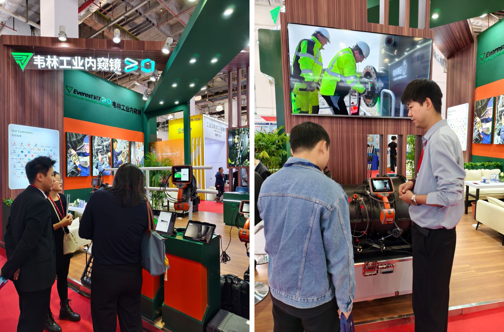 韋林工業(yè)內(nèi)窺鏡展位吸引大批觀眾駐足體驗(yàn) 韋林工業(yè)內(nèi)窺鏡展位吸引大批觀眾駐足體驗(yàn)